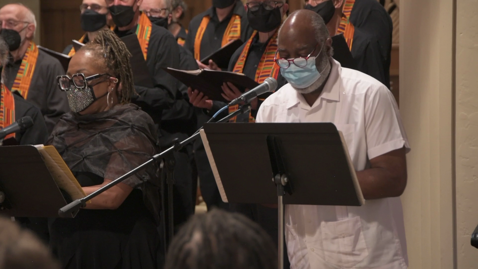 Narrators Stephanie Scott Hatley and Cleve Ticeson, photo by John Slater