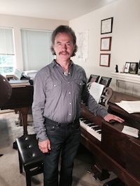 Frederick West by a piano