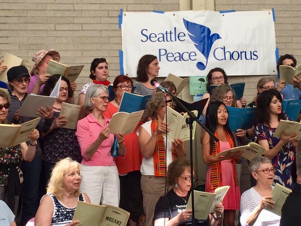 singers at the 2017 Mozart Requiem sing-along